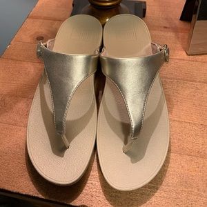 Fitflops with Goldtone upper